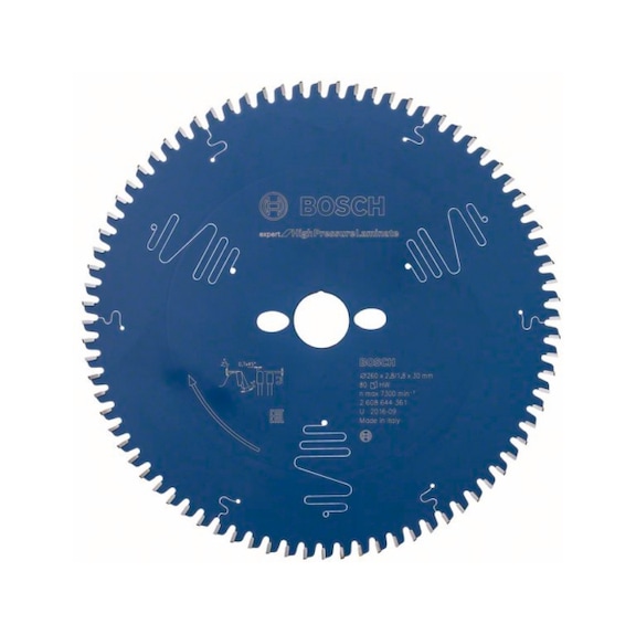 BOSCH Circular saw blade Expert High Pressure Laminate 260x30x2,8mm 80 2608644361 - Circular saw blade (machines)