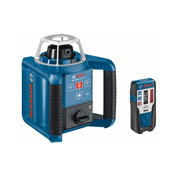 BOSCH rotating laser GRL 300 HV with RC1 WM 4 LR 1 BT170 HD and GR 240 061599405U - Rotary laser