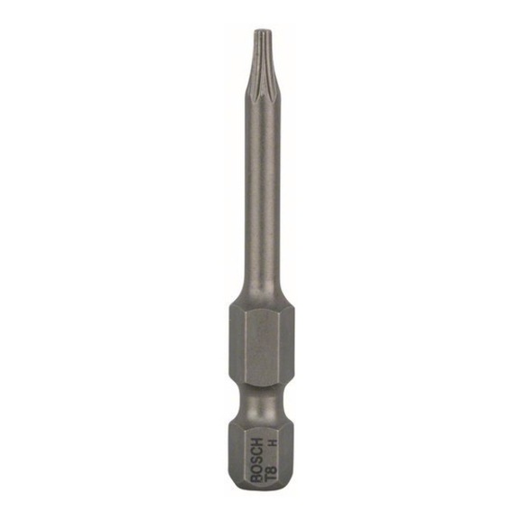 BOSCH Screwdriver bit extra-hard T8 49 mm 1-pack 2607001628 - Bit for hexagon socket screws