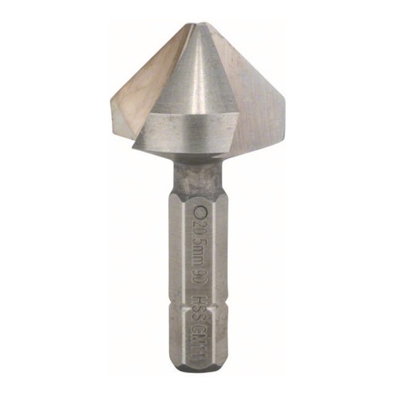 BOSCH Kegelsenker mit Sechskantschaft 20,5 M 10 41 mm 1/4-Zoll 2608597503 - Stufen- und Kegelsenker (nicht lösbare Schneiden)