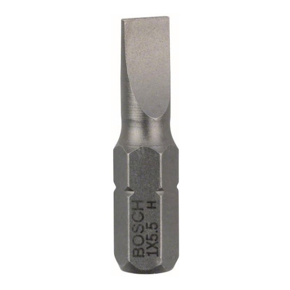 BOSCH Screwdriver bit Extra-Hard S 1.0x5.5 25 mm 25-pack 2607001465 - Bit for slotted screws