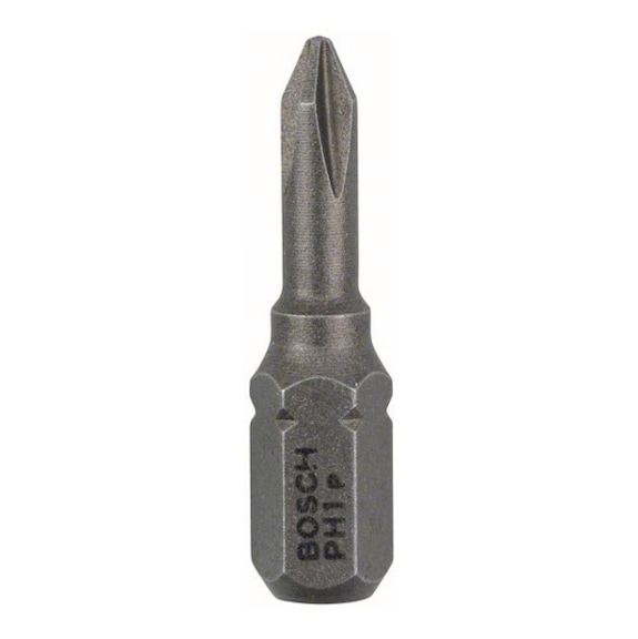 BOSCH Screwdriver bit extra-hard PH 1 25 mm 25-pack 2607001510 - Bit for Phillips screws