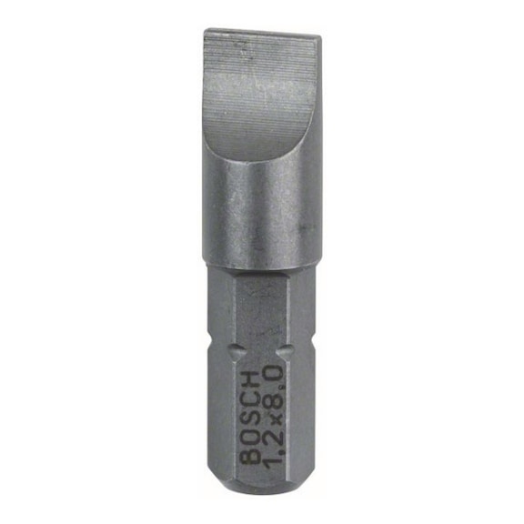 BOSCH Screwdriver bit Extra-Hard S 1.2x8.0 25 mm 3-pack 2607001468 - Bit for slotted screws