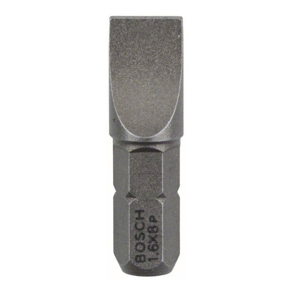BOSCH Screwdriver bit Extra-Hard S 1.6x8.0 25 mm 25-pack 2607001472 - Bit for slotted screws