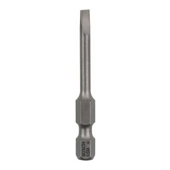 BOSCH Screwdriver bit Extra-Hard S 0.5x4.0 49 mm 3-pack 2607001475 - Bit for slotted screws