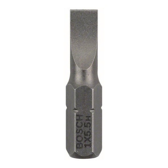 BOSCH Screwdriver bit Extra-Hard S 1.0x5.5 25 mm 3-pack 2607001464 - Bit for slotted screws