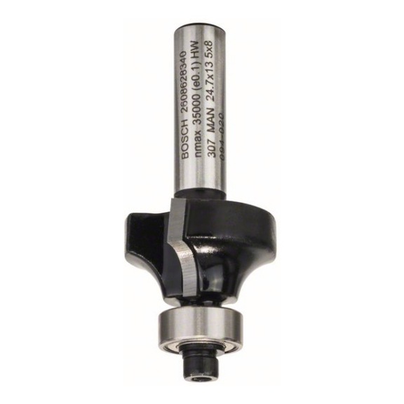 BOSCH Abrundfräser 8&nbsp;mm R1 6&nbsp;mm L 13,2&nbsp;mm G 53&nbsp;mm 2608628340 - Fräser mit Schaft und nichtlösbaren Schneiden (Sonstige)