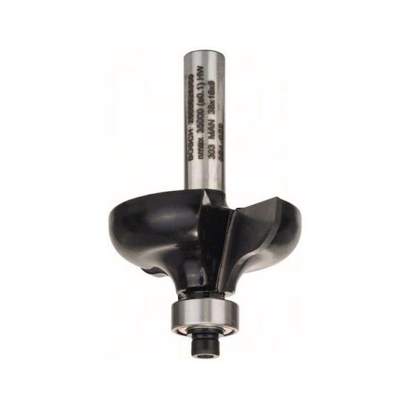BOSCH Edge moulder G 8 mm R1 6.35 mm D 38 mm L 15.7 mm G 57 mm 2608628359 - Profile cutter, flattened (non-detachable cutting edges)