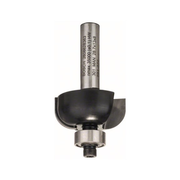 BOSCH Hohlkehlenfräser 8&nbsp;mm R1 8&nbsp;mm D 28,7&nbsp;mm L 13&nbsp;mm G 54&nbsp;mm 2608628363 - Hohlkehlfräser