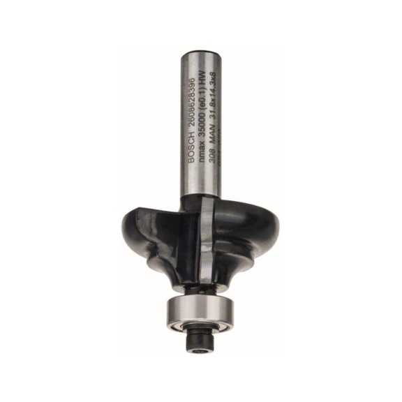 BOSCH Edge banding cutter C 8 mm R1 4.8 mm W 9.5 mm L 14 mm G 57 mm 2608628396 - Profile cutter, flattened (non-detachable cutting edges)