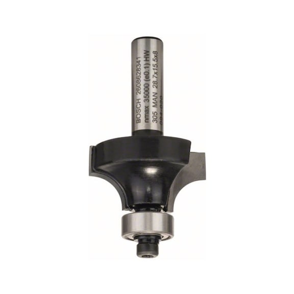 BOSCH Rounding cutter 8 mm R1 8 mm L 15.2 mm G 53 mm 2608628341 - Milling cutter with shank and non-detachable cutting edges (other)