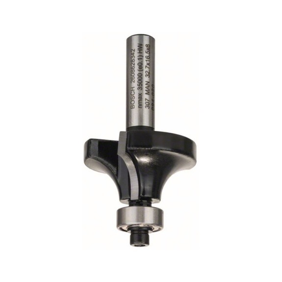 BOSCH Rounding cutter 8 mm R1 10 mm L 16.5 mm G 57 mm 2608628342 - Milling cutter with shank and non-detachable cutting edges (other)