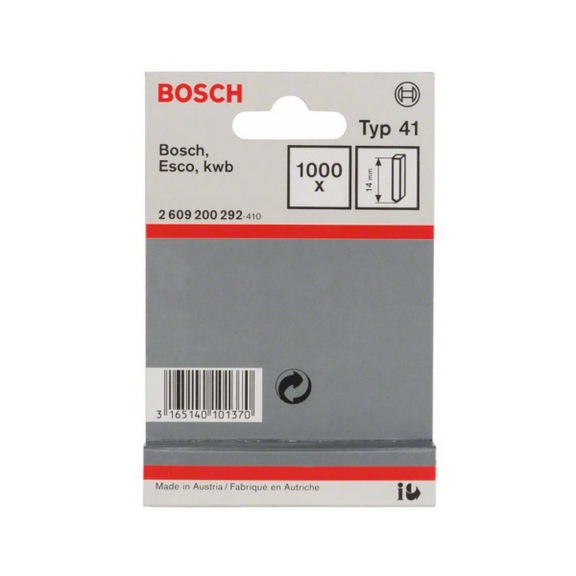 BOSCH pin type 41 14 mm 1000-pack 2609200292 - Tacker pin