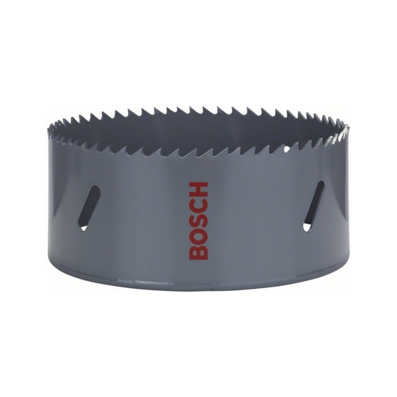 BOSCH HSS bi-metal hole saw for standard adapter 114 mm 4 1/2-inch 2608584133 - Hole saw (non-detachable cutting edges)
