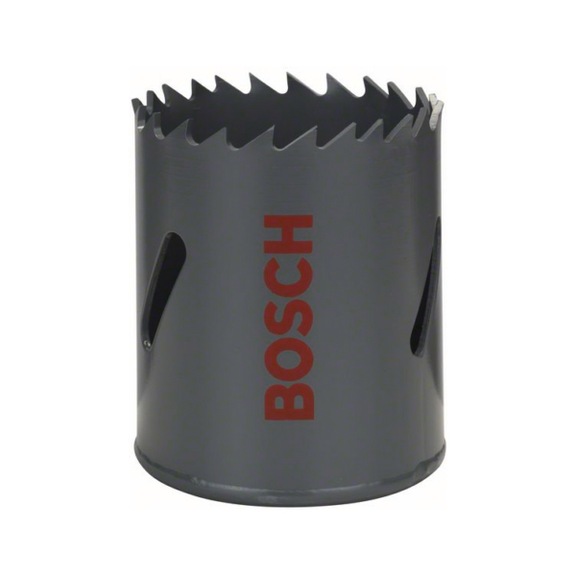 BOSCH HSS bi-metal hole saw for standard adapter 43 mm 1 11/16-inch 2608584143 - Hole saw (non-detachable cutting edges)