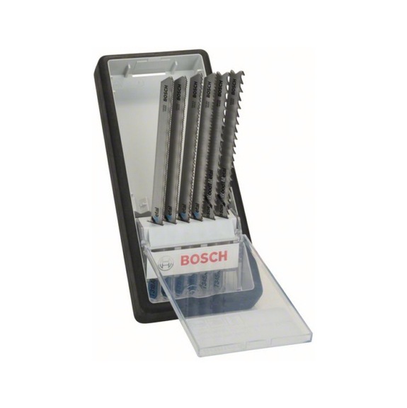 BOSCH 6-piece Robust Line jigsaw blade set Metal Profile T-shank 2607010573 - Saw blade assortment