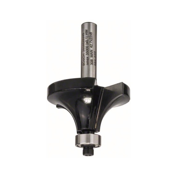 BOSCH Rounding cutter 8 mm R1 15 mm L 22 mm G 66 mm 2608628345 - Milling cutter with shank and non-detachable cutting edges (other)