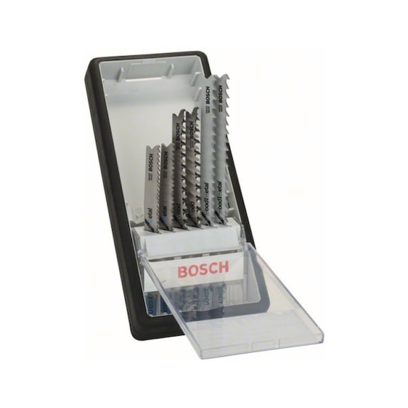 BOSCH 6-teilig Stichs&auml;geblatt-Set Wood and Metal U-Schaft 2607010532 - S&auml;geblatt Sortiment
