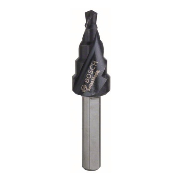 BOSCH Step drill HSS-AlTiN 4 - 12 mm 6 mm 50 mm 5 steps 2608588064 - Step drill (non-detachable cutting edges)
