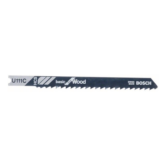 BOSCH Jigsaw blade U 111 C Basic for Wood 3-pack 2608630566 - Saw blade for jigsaw