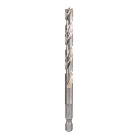 BOSCH Wood twist drill with 1/4-inch hexagonal shank 8 x 75 x 117 mm 2608595523 - Solid drill bits (non-detachable cutting edges)