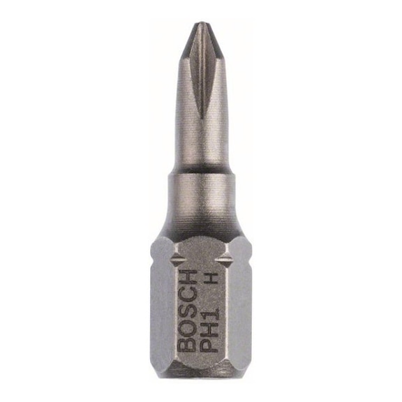 BOSCH Screwdriver bit Extra-Hard PH 1 25 mm 10-pack Tight Pack 2607001509 - Bit for Phillips screws