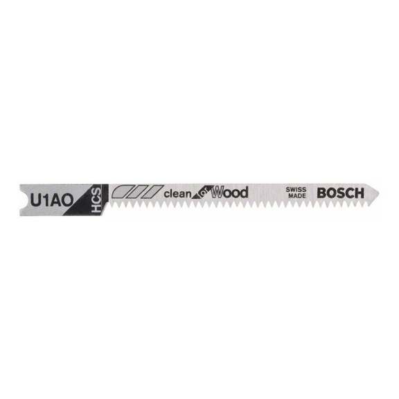 BOSCH Jigsaw blade U 1 AO Clean for Wood 3-pack 2608637724 - Saw blade for jigsaw