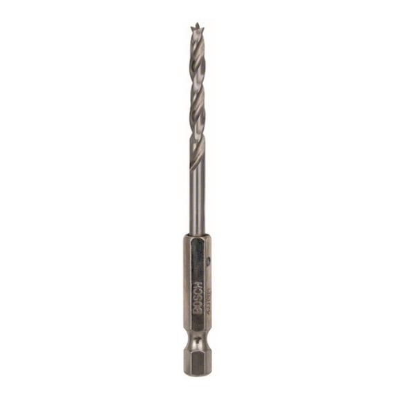 BOSCH Wood twist drill with 1/4-inch hexagonal shank 4 x 43 x 88 mm 2608595520 - Solid drill bits (non-detachable cutting edges)
