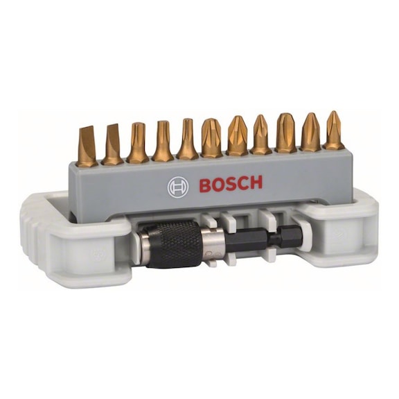 BOSCH 11teilig Schrauberbit-Set inklusive Bithalter 2608522127 - Schraubendrehereinsatz (Sortiment)