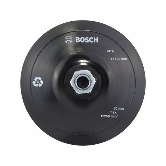 BOSCH Stützteller mit Klettverschluss 125&nbsp;mm 2608601077 - Haftstützteller