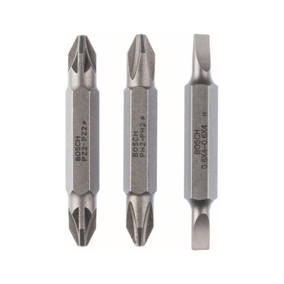 BOSCH Bit set 3-piece S0.6x4.0 S0.6x4.0 PH2 PH2 PZ2 PZ2 PZ2 45mm 2607001744 - Tools (parts)