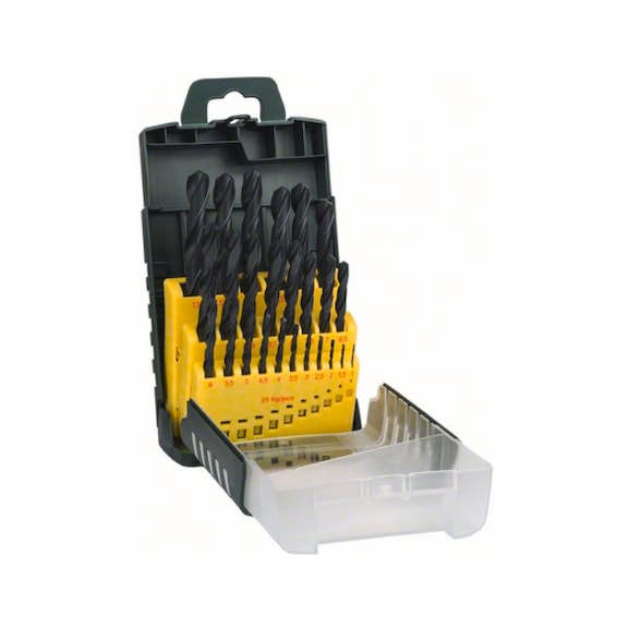 BOSCH 25-piece HSS-R metal drill bit set 2607017153 - Drill set (cutting tool with defined cutting edges)