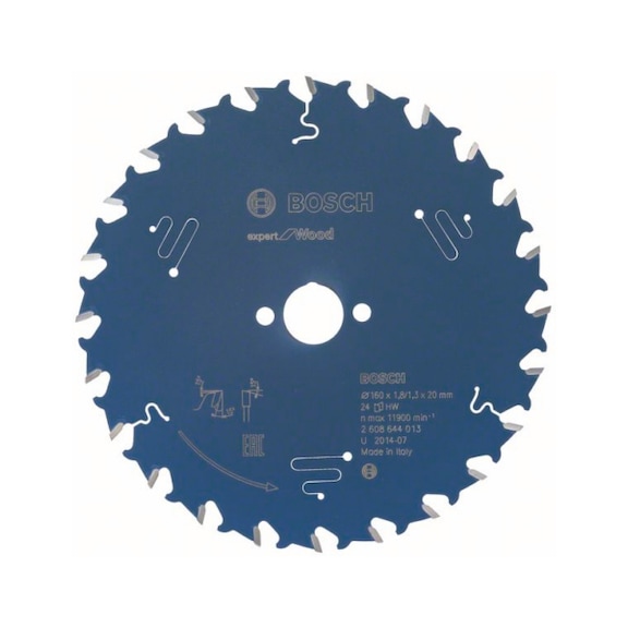 BOSCH Circular saw blade Expert for Wood 160 x 20 x 1.8 mm 24 2608644013 - Circular saw blade (machines)