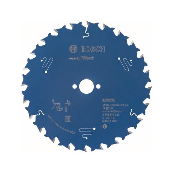 BOSCH Circular saw blade Expert for Wood 180 x 20 x 2.6 mm 24 2608644029 - Circular saw blade (machines)