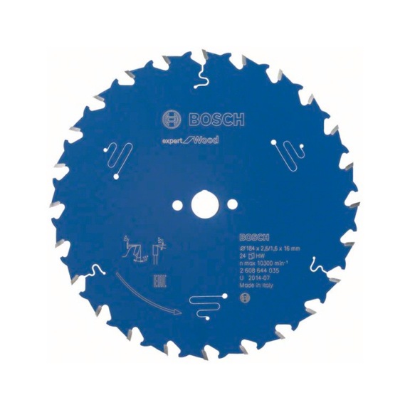 BOSCH Circular saw blade Expert for Wood 184 x 16 x 2.6 mm 24 2608644035 - Circular saw blade (machines)
