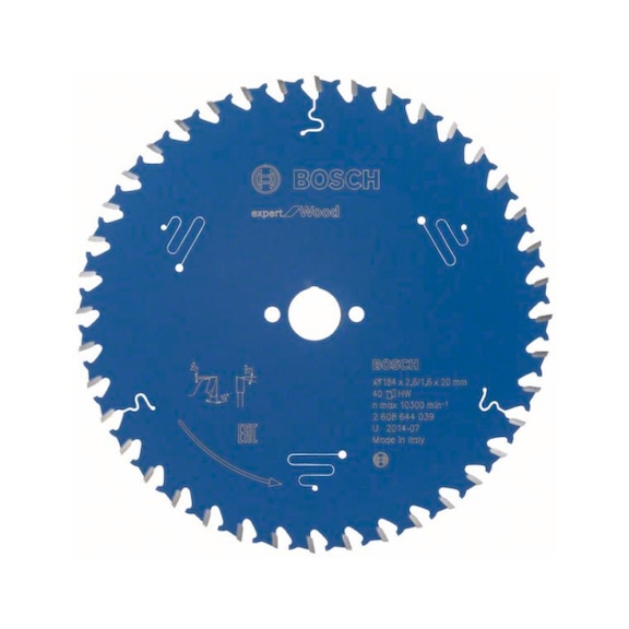 BOSCH Circular saw blade Expert for Wood 184 x 20 x 2.6 mm 40 2608644039 - Circular saw blade (machines)