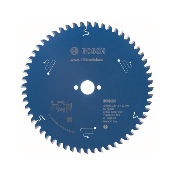 BOSCH Circular saw blade Expert for Aluminum 190 x 20 x 2.6 mm 56 2608644101 - Circular saw blade (machines)