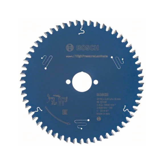 BOSCH Kreissägeblatt Expert High Pressure Laminate 190x30x2,6mm 56 2608644135 - Kreissägeblatt (-Maschinen)