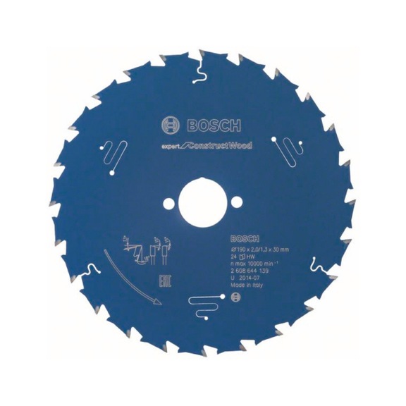 BOSCH Circular saw blade Expert for Construct Wood 190 x 30 x 2.0 mm 24 2608644139 - Circular saw blade (machines)