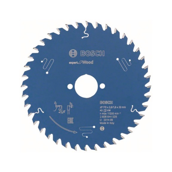 BOSCH Circular saw blade Expert for Wood 170 x 30 x 2.6 mm 40 2608644028 - Circular saw blade (machines)
