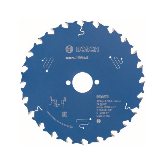 BOSCH Circular saw blade Expert for Wood 184 x 30 x 2.6 mm 24 2608644041 - Circular saw blade (machines)