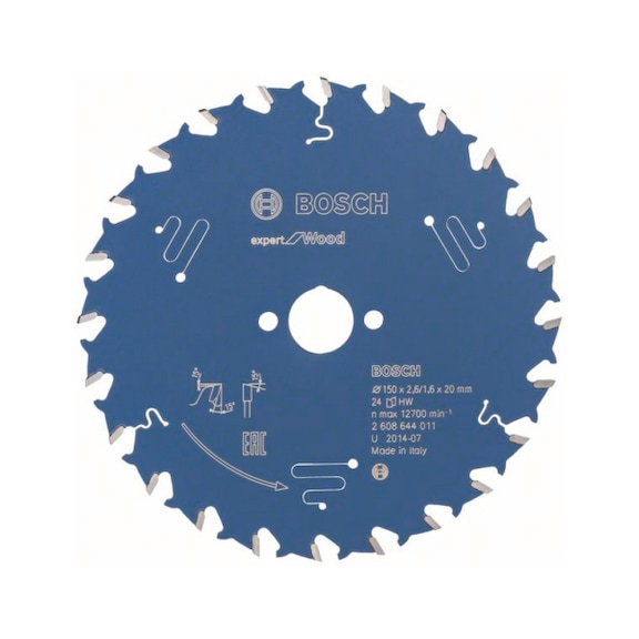 BOSCH Circular saw blade Expert for Wood 150 x 20 x 2.6 mm 24 2608644011 - Circular saw blade (machines)