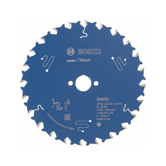 BOSCH Circular saw blade Expert for Wood 160 x 20 x 2.2 mm 24 2608644016 - Circular saw blade (machines)