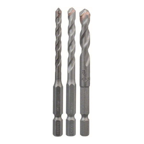 BOSCH BOSCH 3-teilig Fliesenbohrer-Set HEX-9 Ceramic 5/6/8&nbsp;mm. 2608589527 - Bohrer-Set (Zerspanungswerkzeug mit definierten Schneiden)