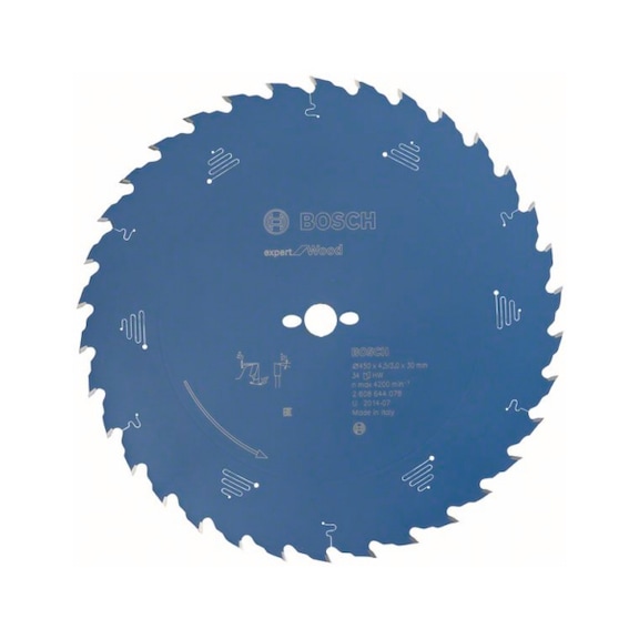 BOSCH Kreissägeblatt Expert for Wood 450 x 30 x 4,5 mm 34 2608644078 - Kreissägeblatt (-Maschinen)