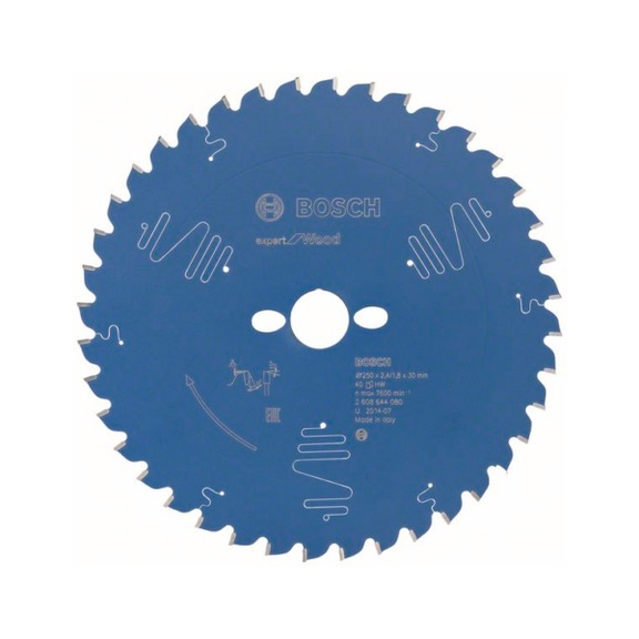 BOSCH Circular saw blade Expert for Wood 250 x 30 x 2.4 mm 40 2608644080 - Circular saw blade (machines)