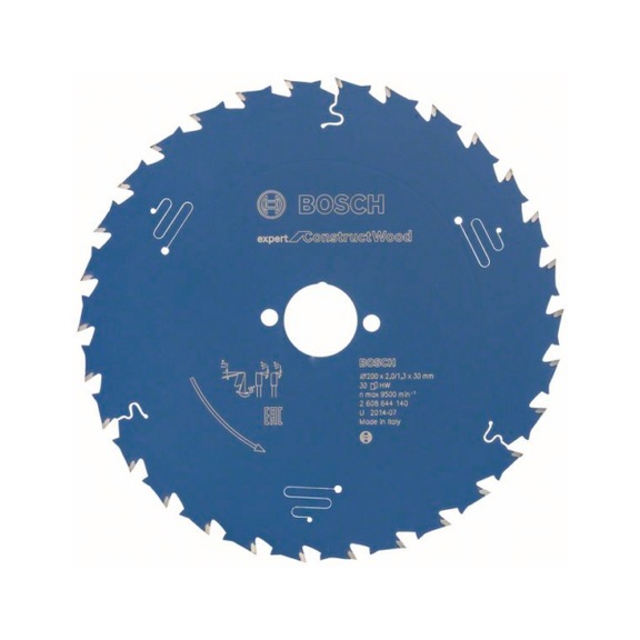 BOSCH Circular saw blade Expert for Construct Wood 200 x 30 x 2.0 mm 30 2608644140 - Circular saw blade (machines)