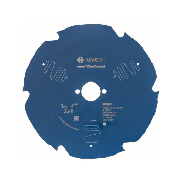 BOSCH Kreissägeblatt Expert for Fibre Cement 216 x 30 x 2,2 mm 6 2608644346 - Kreissägeblatt (-Maschinen)