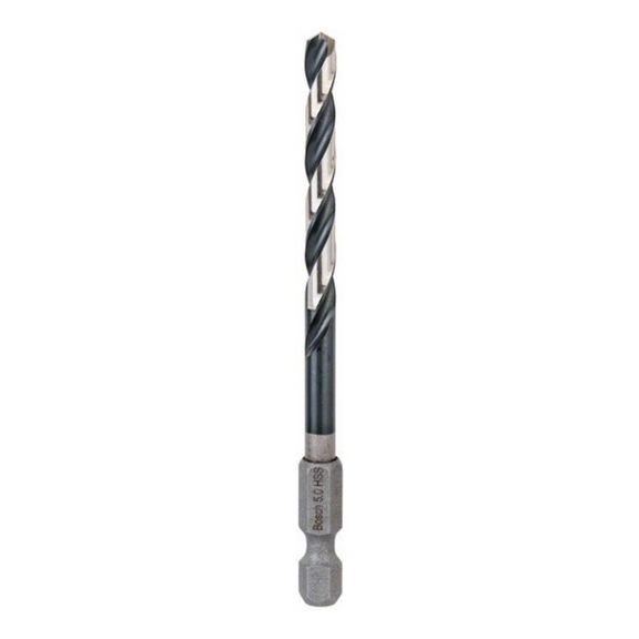 BOSCH HSS twist drill with hexagonal shank 5.0 mm 2608577056 - Drilling and countersinking tools with non-detachable cutting edges (other)