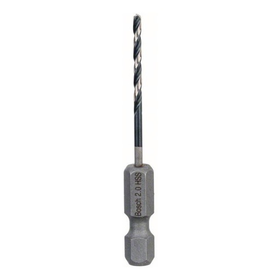 BOSCH HSS twist drill with hexagonal shank 2.0 mm 2608577045 - Drilling and countersinking tools with non-detachable cutting edges (other)